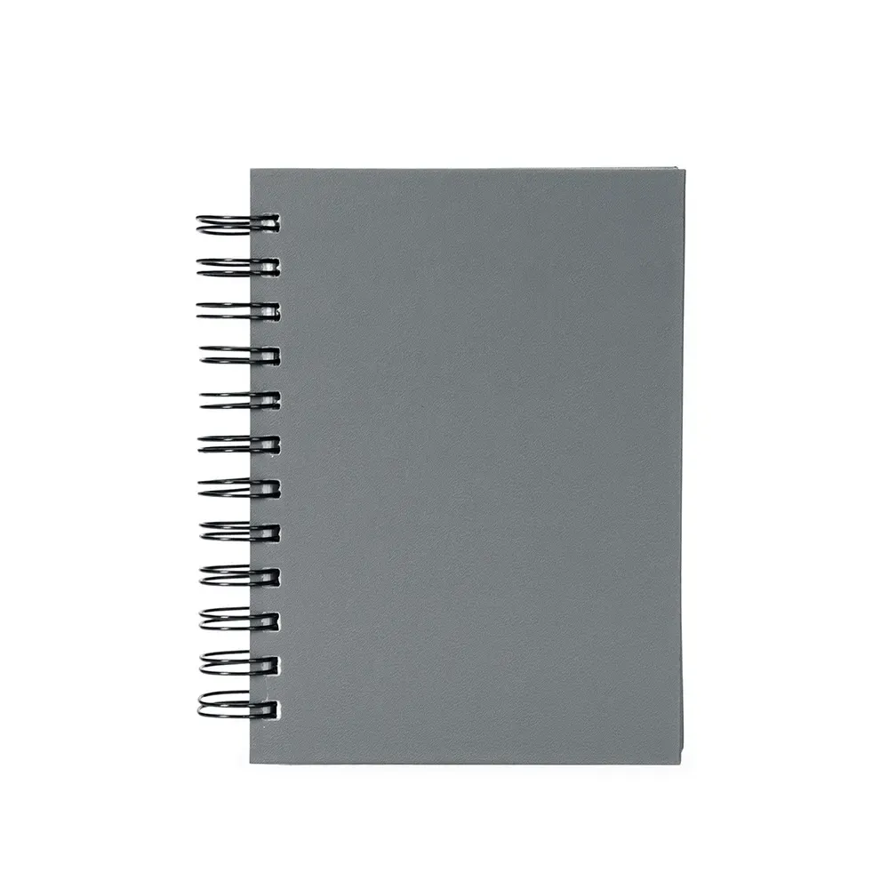 Agenda Cromato com Wire-O Personalizada em 7 Cores cinza