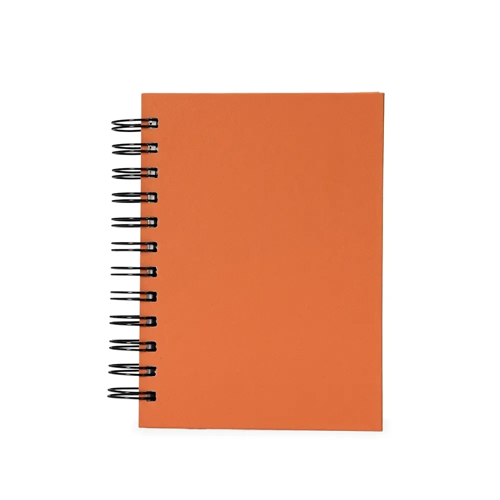 Agenda Cromato com Wire-O Personalizada em 7 Cores laranja