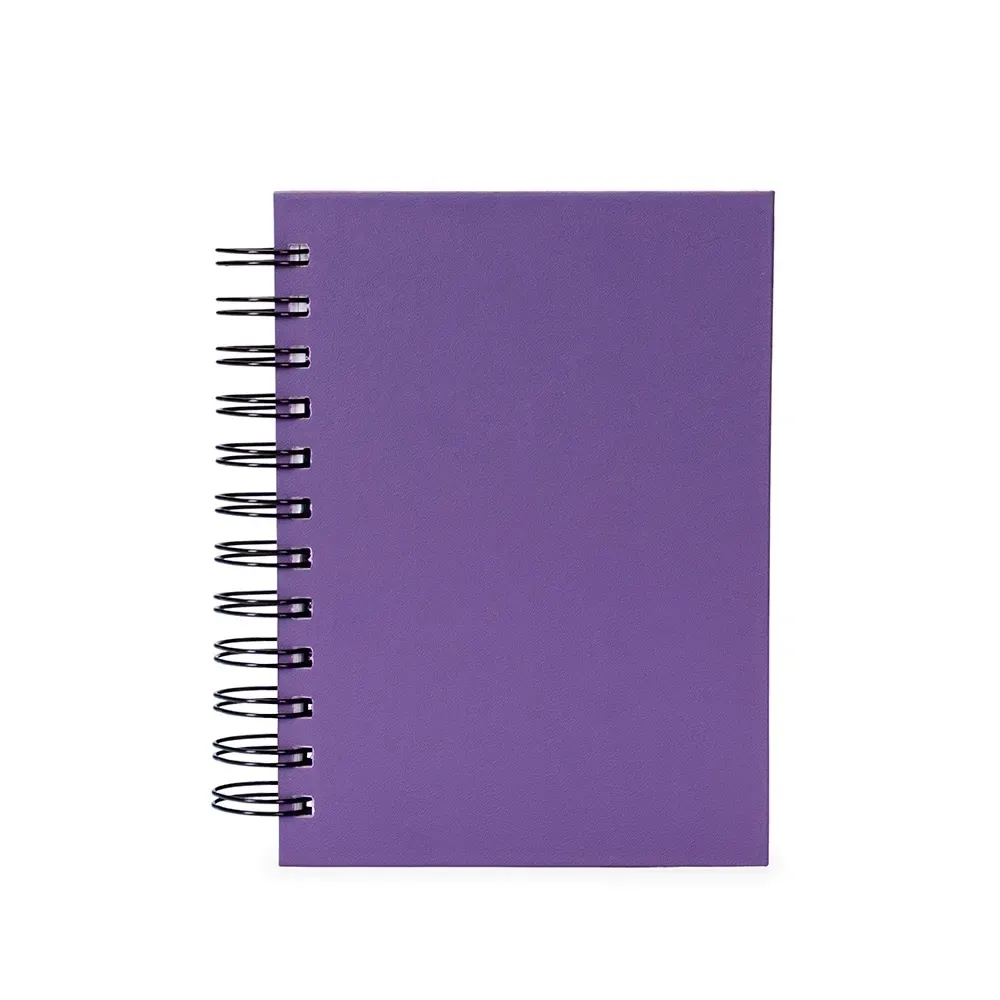 Agenda Cromato com Wire-O Personalizada em 7 Cores roxo