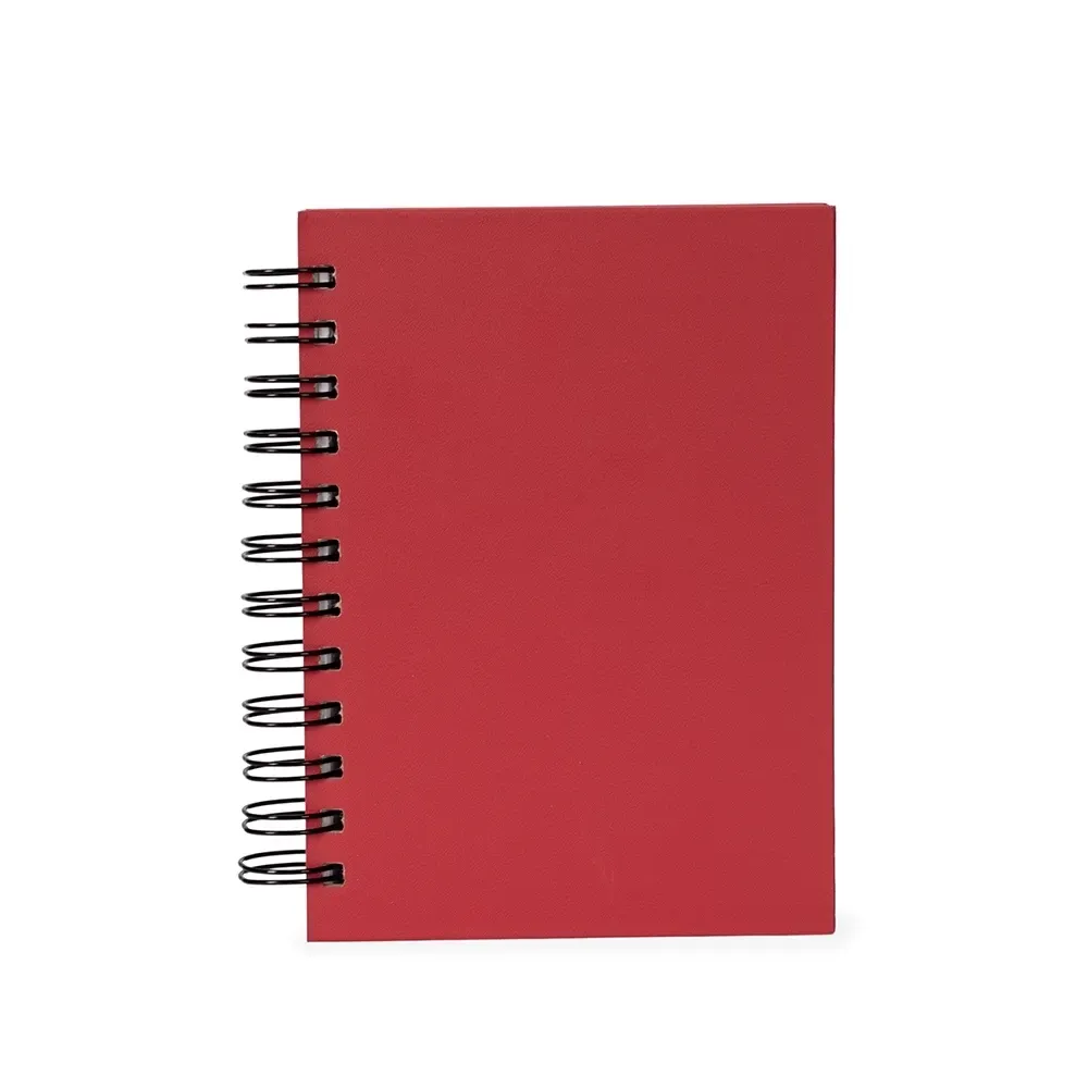 Agenda Cromato com Wire-O Personalizada em 7 Cores vermelho