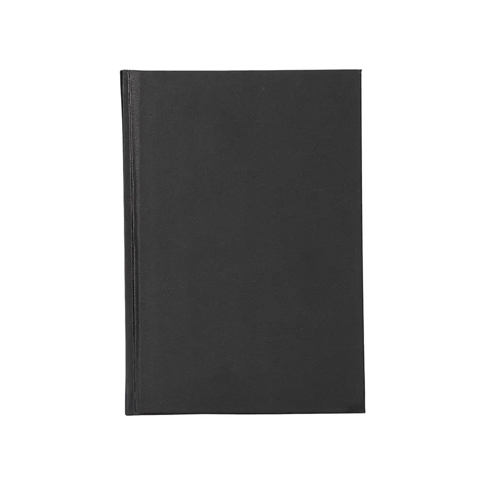 Agenda Diária Cromato com Marca-Páginas em Cetim Personalizada preto