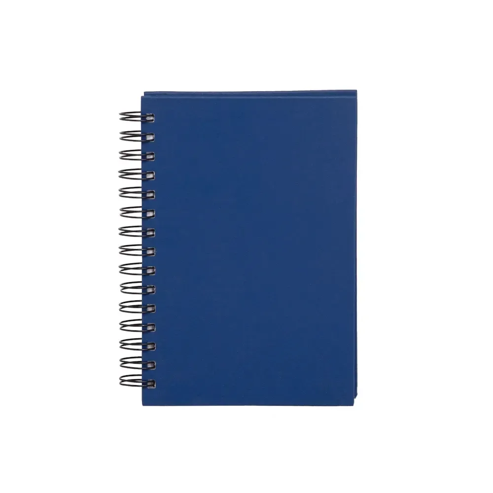 Agenda Diária Cromato com Wire-O Personalizada em 6 Cores azul