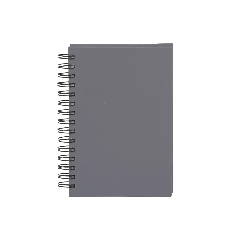 Agenda Diária Cromato com Wire-O Personalizada em 6 Cores cinza