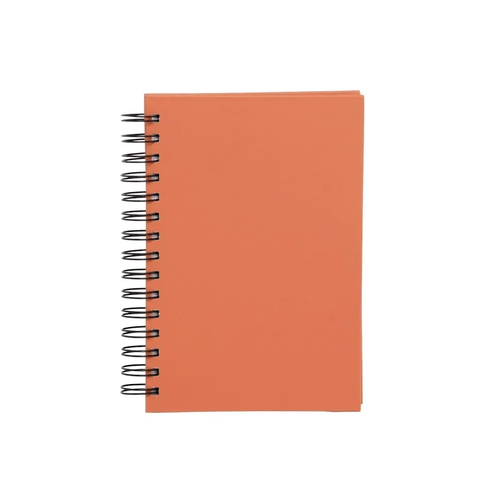 Agenda Diária Cromato com Wire-O Personalizada em 6 Cores laranja
