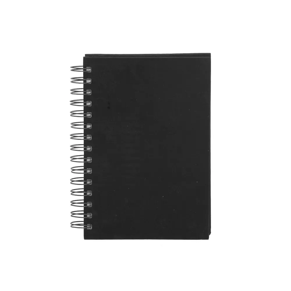 Agenda Diária Cromato com Wire-O Personalizada em 6 Cores preto