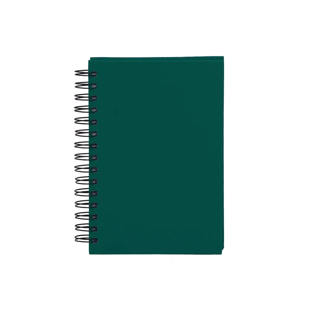 Agenda Diária Cromato com Wire-O Personalizada em 6 Cores verde