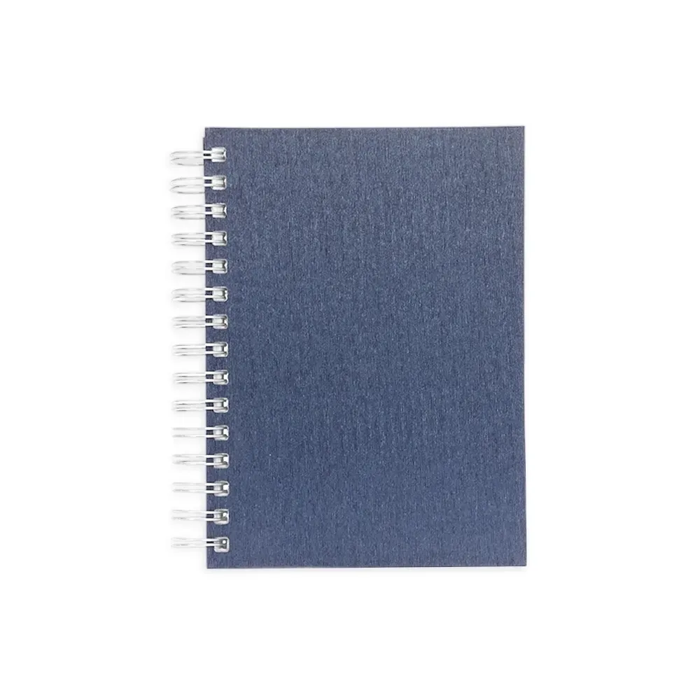 Agenda Diária Percalux com Wire-O Personalizada em 4 Cores azul