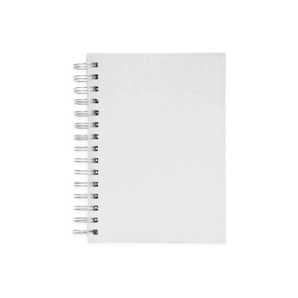 Agenda Diária Percalux com Wire-O Personalizada em 4 Cores prata