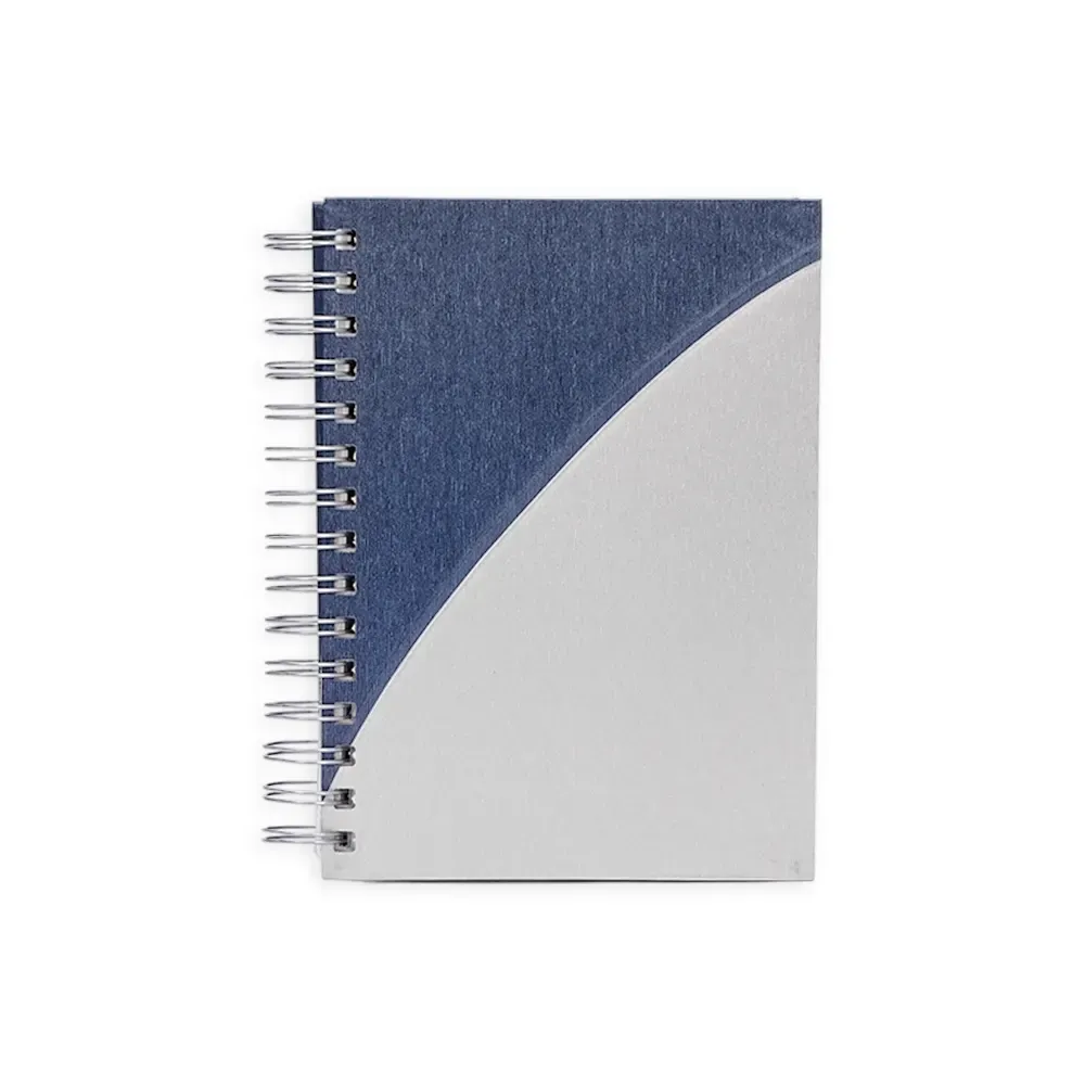 Agenda Diária Percalux com Wire-O Azul ou Vermelha Personalizada azul