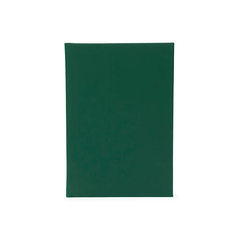 Agenda Emborrachada Personalizada em 5 Cores verde