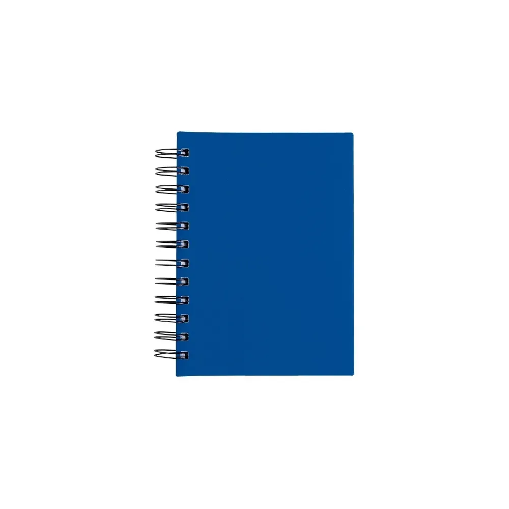 Agenda Emborrachada com Wire-O Personalizada em 6 Cores azul
