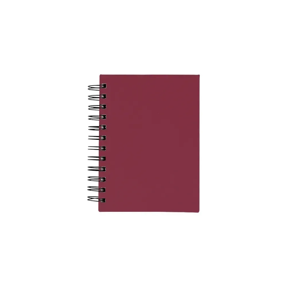 Agenda Emborrachada com Wire-O Personalizada em 6 Cores bordo