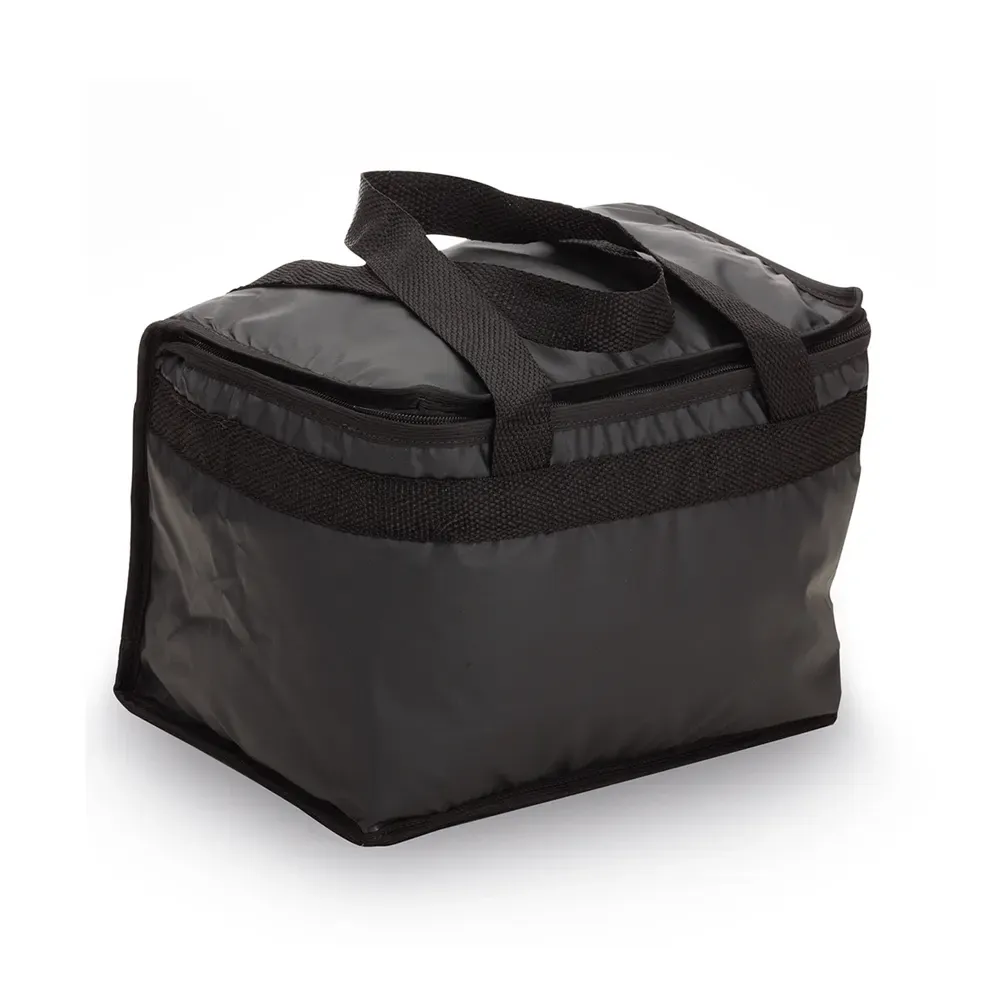 Bolsa térmica personalizada de bagum sintético 13 litros, cor preta