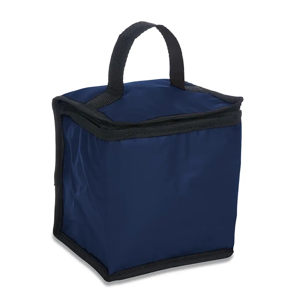 Mini bolsa térmica personalizada de bagum sintético 4 litros, cor azul