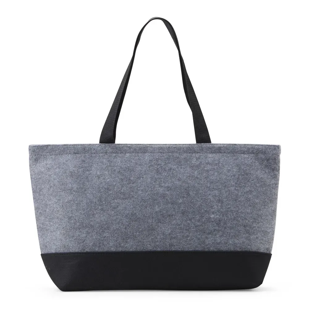 Bolsa térmica personalizada de feltro, 17 litros, cor cinza