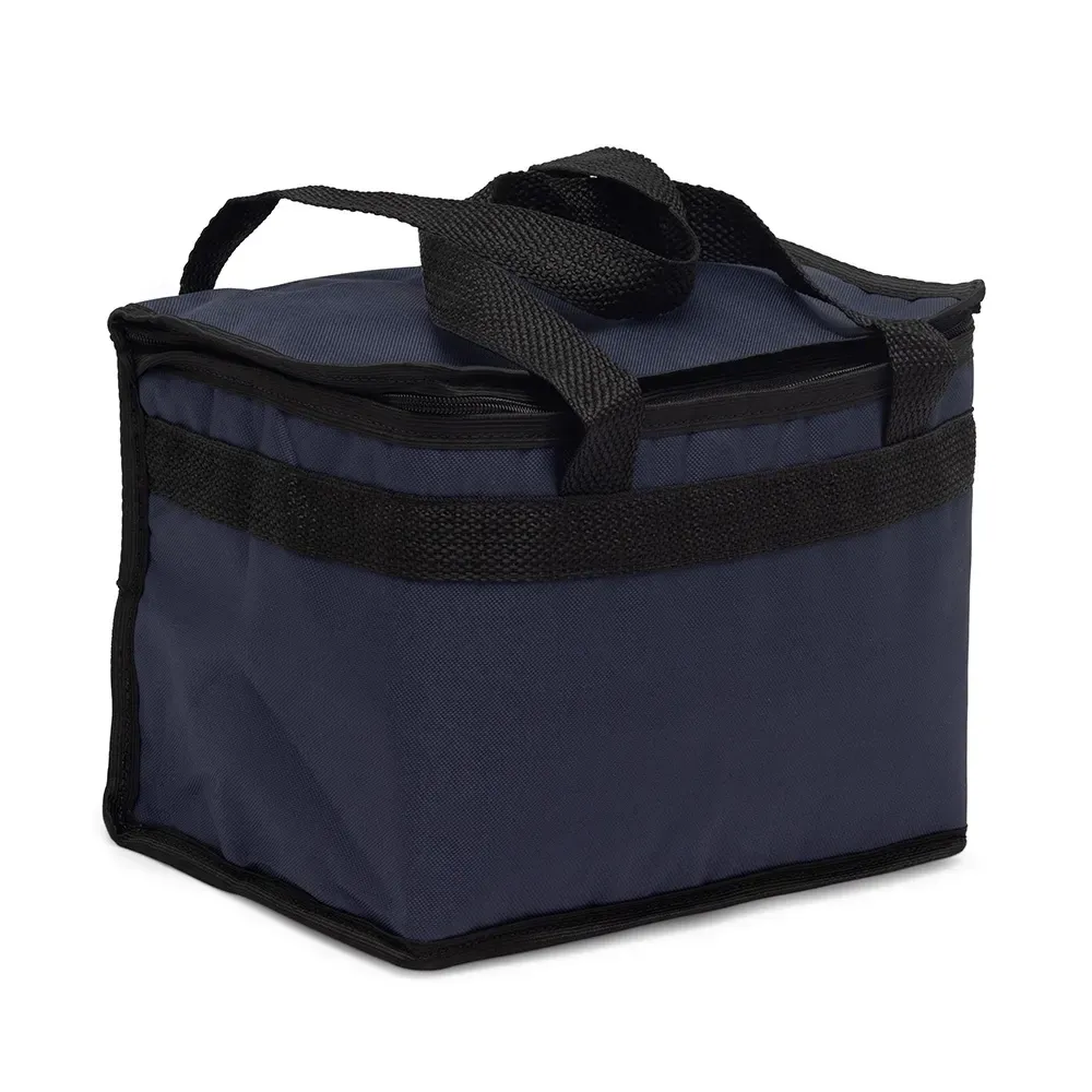 Bolsa térmica personalizada de nylon 13 litros, cor azul marinho