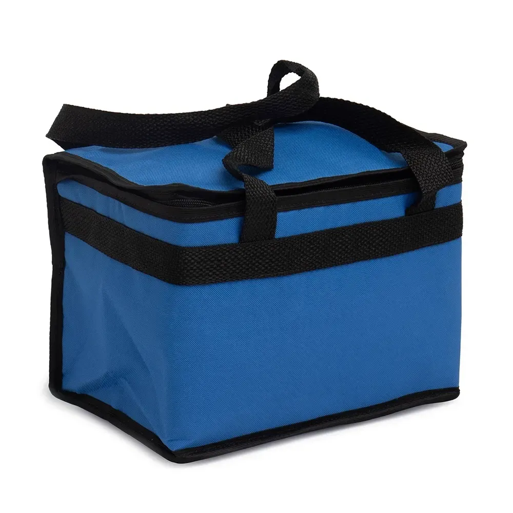 Bolsa térmica personalizada de nylon 13 litros, cor azul royal