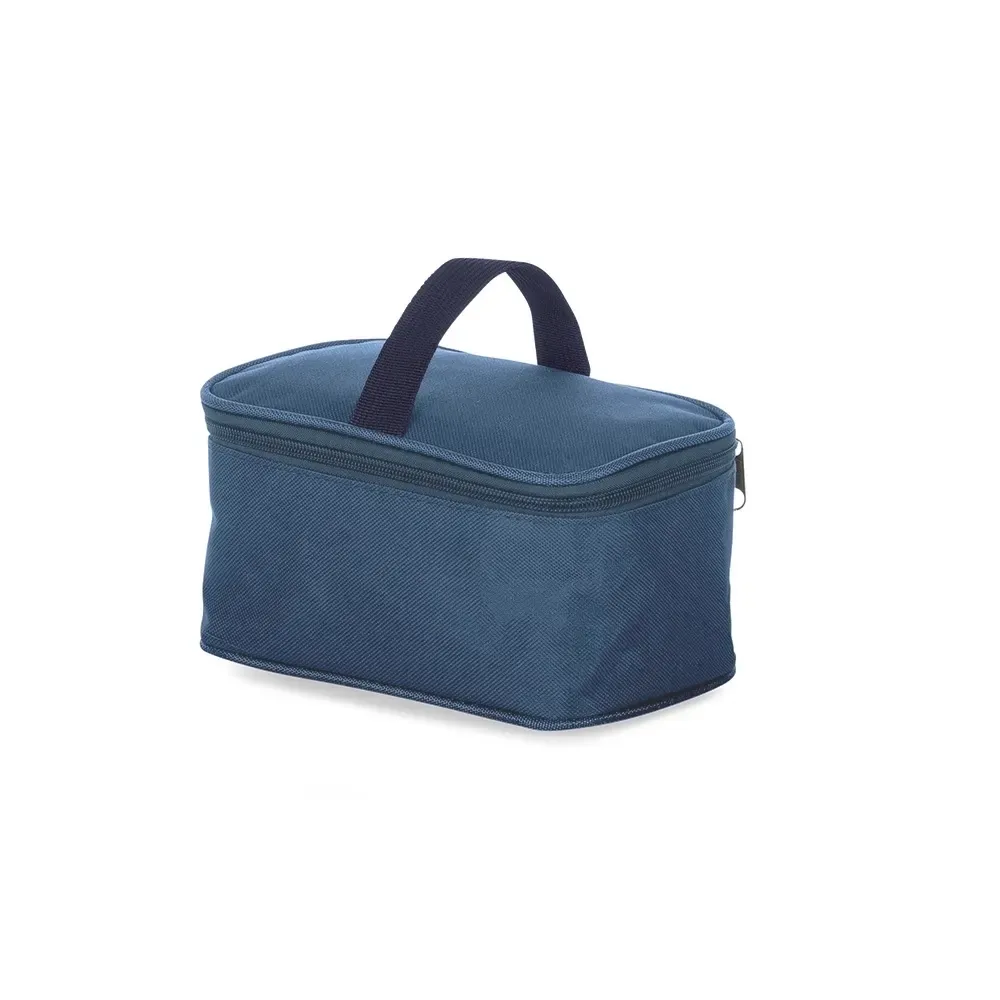 Bolsa térmica personalizada de nylon, 3 litros, cor azul