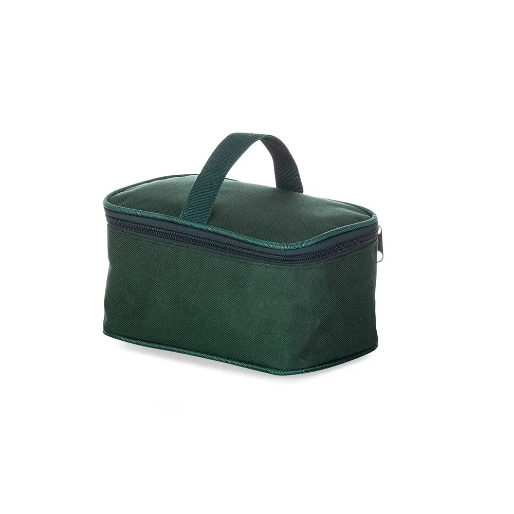 Bolsa térmica personalizada de nylon, 3 litros, cor verde escuro