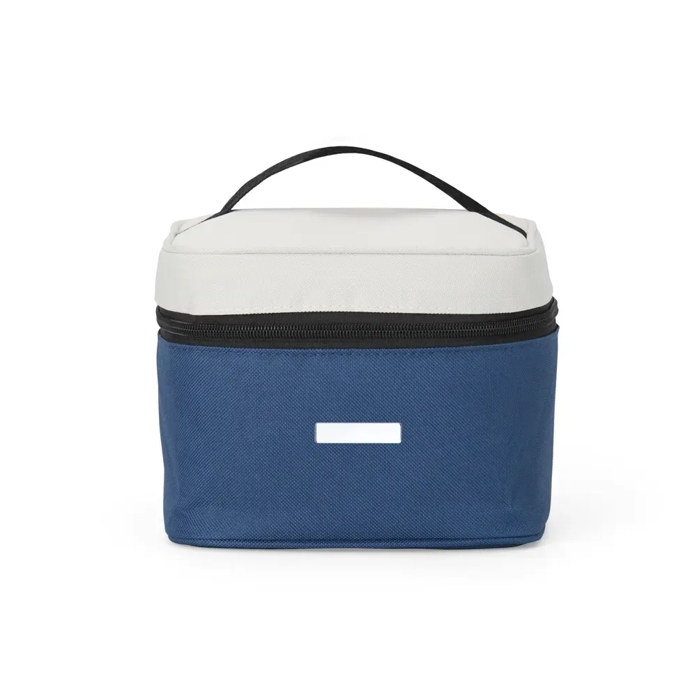Bolsa térmica personalizada de nylon, 5 litros, cor azul