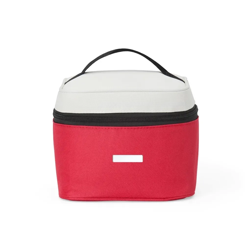 Bolsa térmica personalizada de nylon, 5 litros, cor vermelha