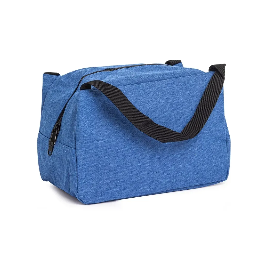 Bolsa Térmica de Nylon 8 Litros Personalizada, cor azul