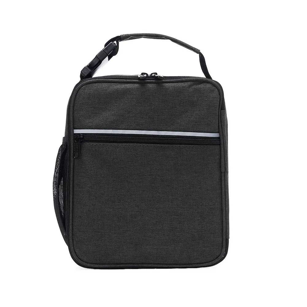 Bolsa térmica personalizada de nylon, 8 litros, cor preta