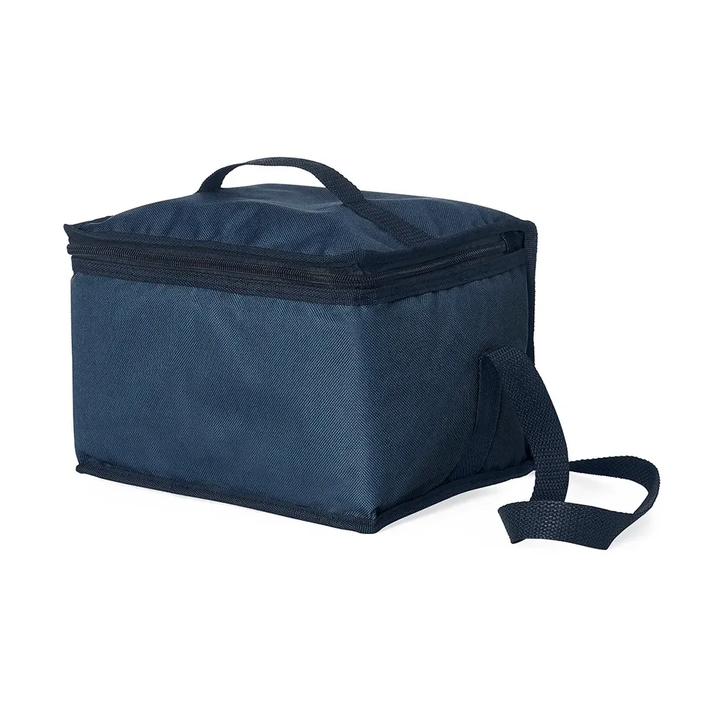 Bolsa térmica personalizada de nylon 9 litros, cor azul