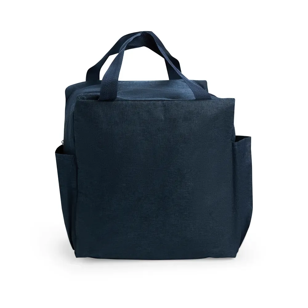 Bolsa Térmica de Oxford 12L com Revestimento em Alumínio Personalizada, cor azul escuro
