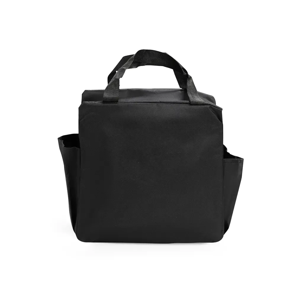 Bolsa Térmica de Oxford 12L com Revestimento em Alumínio Personalizada, cor preto