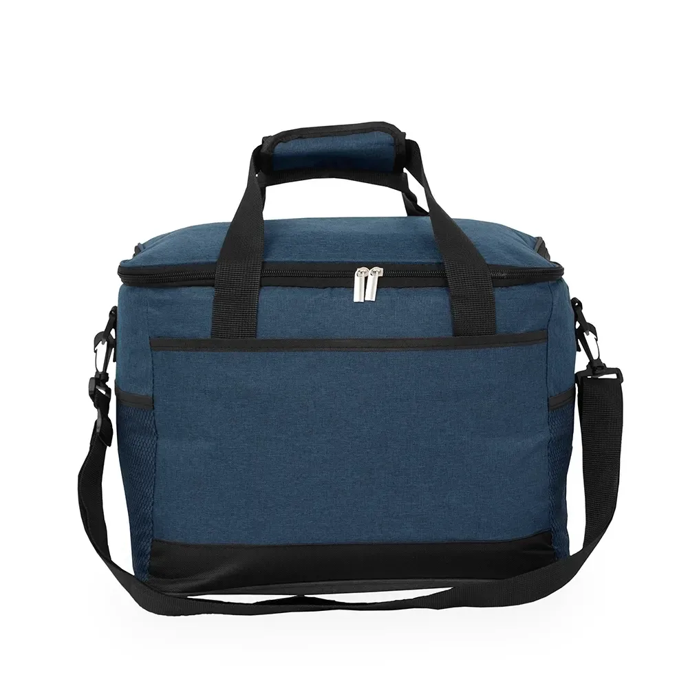 Bolsa Térmica de Oxford 25L Acolchoada com Três Bolsos Externos Personalizada, cor azul