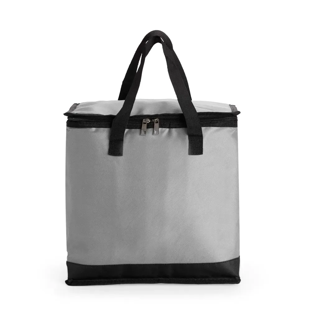 Bolsa Térmica de Oxford 27 Litros Personalizada, cor cinza
