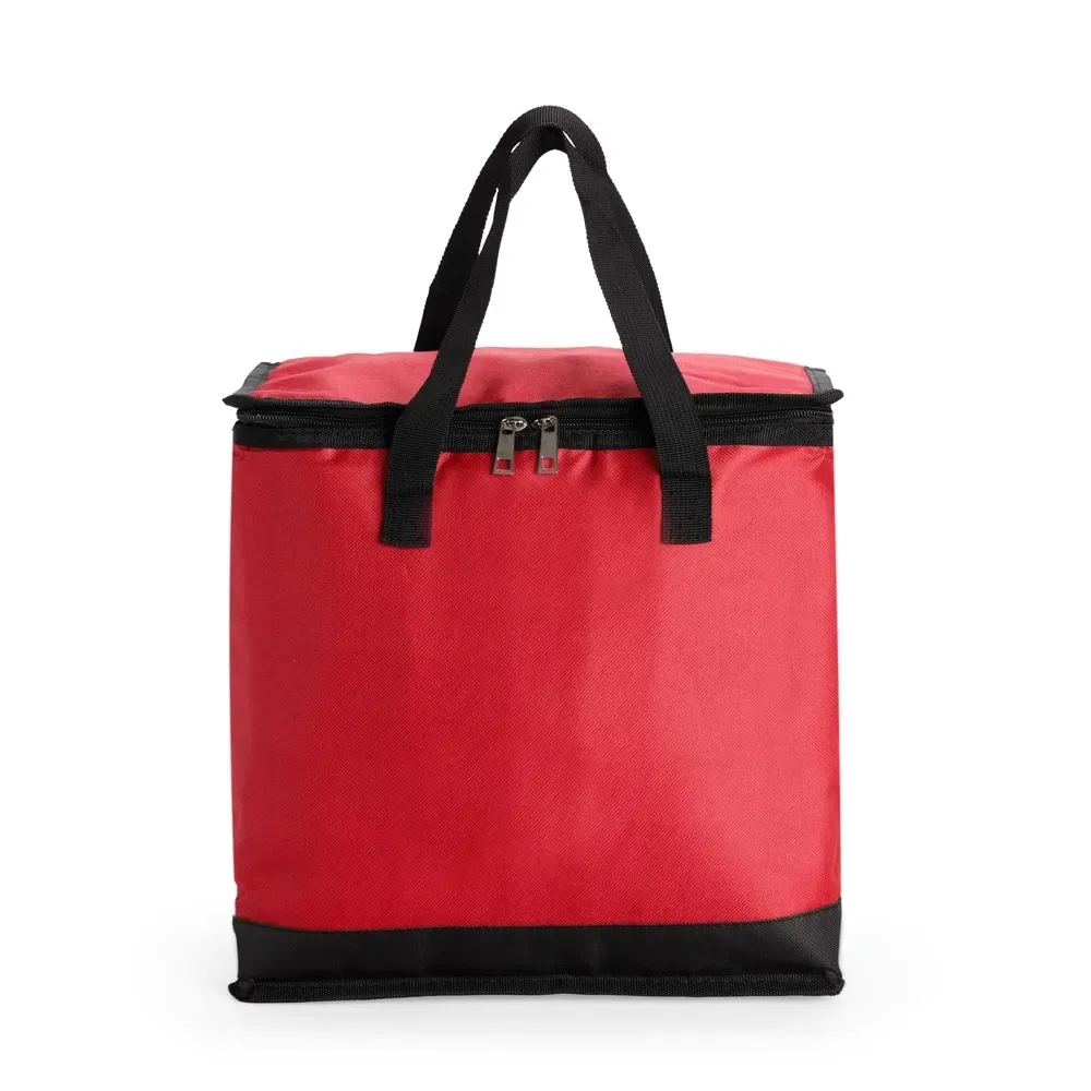 Bolsa Térmica de Oxford 27 Litros Personalizada, cor vermelho