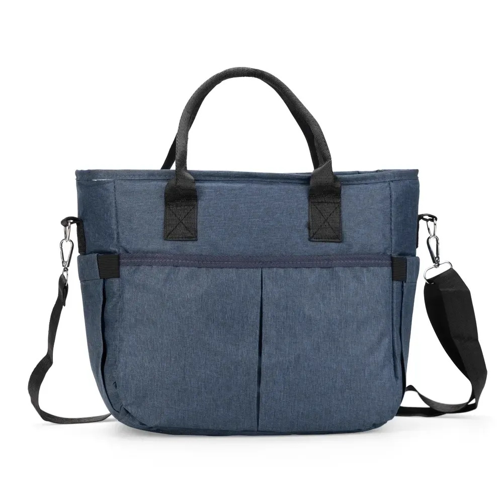 Bolsa térmica personalizada de oxford 300D, 11 litros, cor azul
