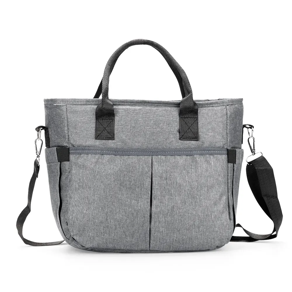 Bolsa térmica personalizada de oxford 300D, 11 litros, cor cinza