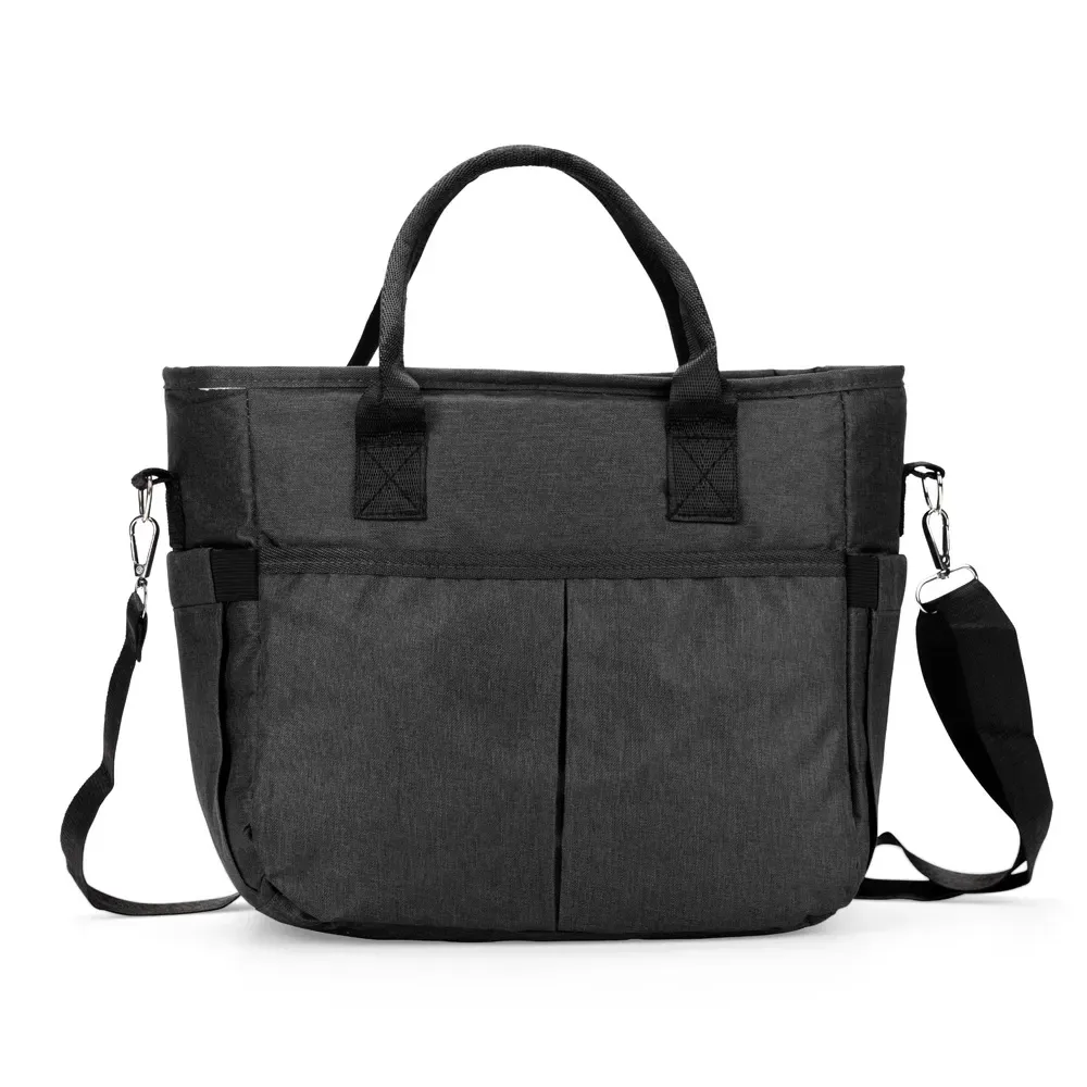 Bolsa térmica personalizada de oxford 300D, 11 litros, cor preta