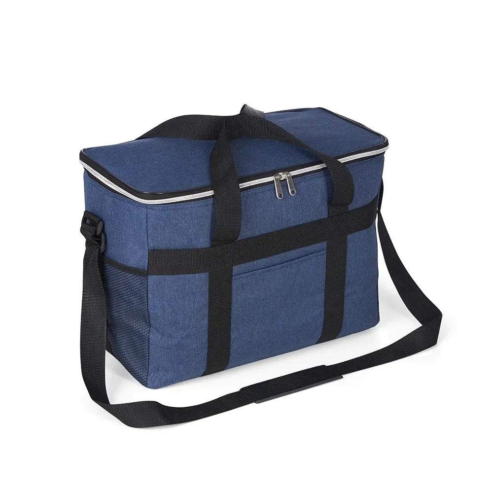 Bolsa Térmica de Poliéster Oxford 300D 31L Personalizada, cor azul