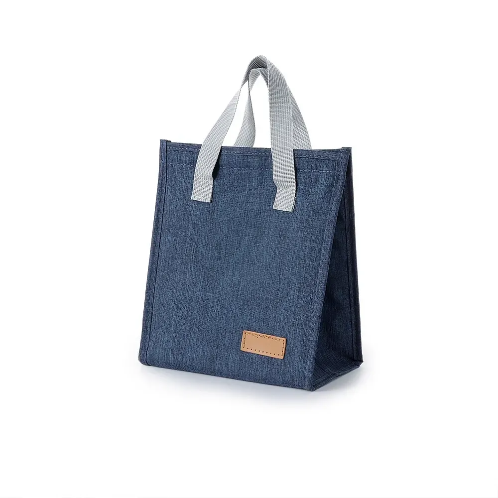 Bolsa Térmica de Oxford 6L com Revestimento em Alumínio e Velcro Personalizada, cor azul