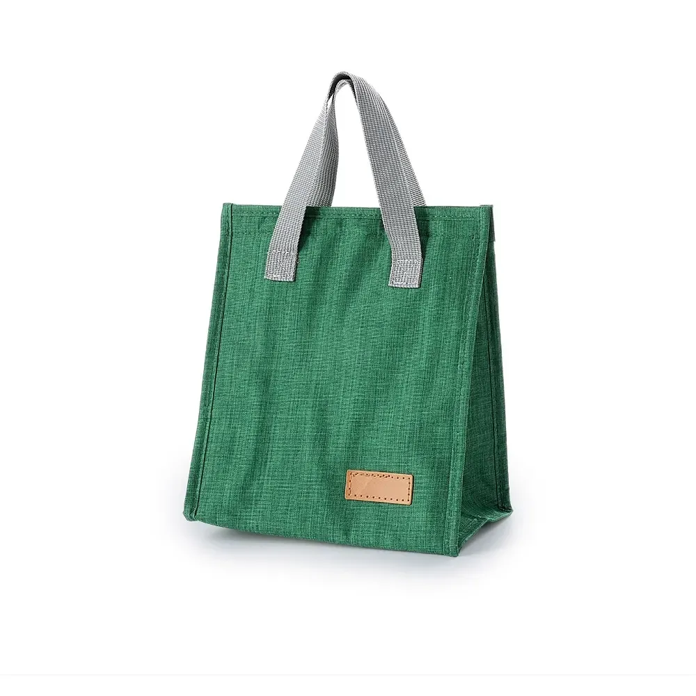 Bolsa Térmica de Oxford 6L com Revestimento em Alumínio e Velcro Personalizada, cor verde