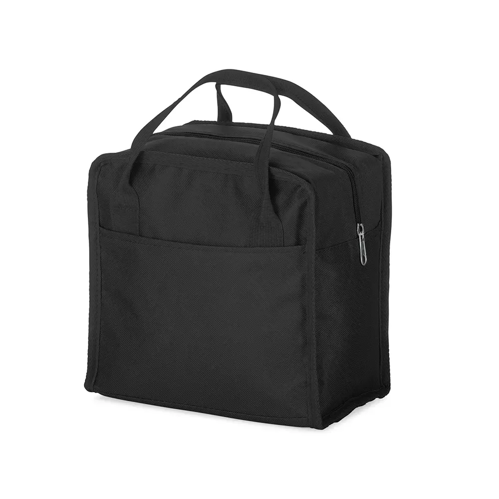 Bolsa térmica personalizada Oxford 7 litros, cor preta