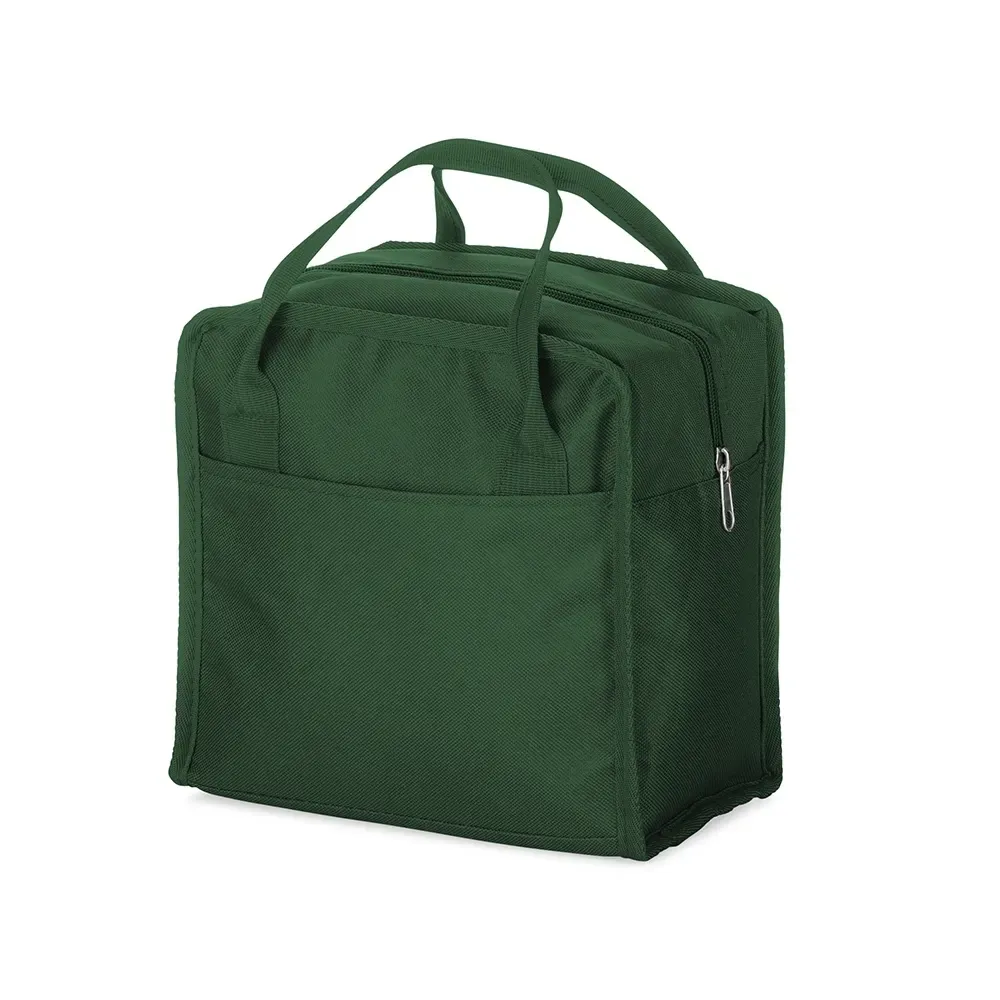 Bolsa térmica personalizada Oxford 7 litros, cor verde