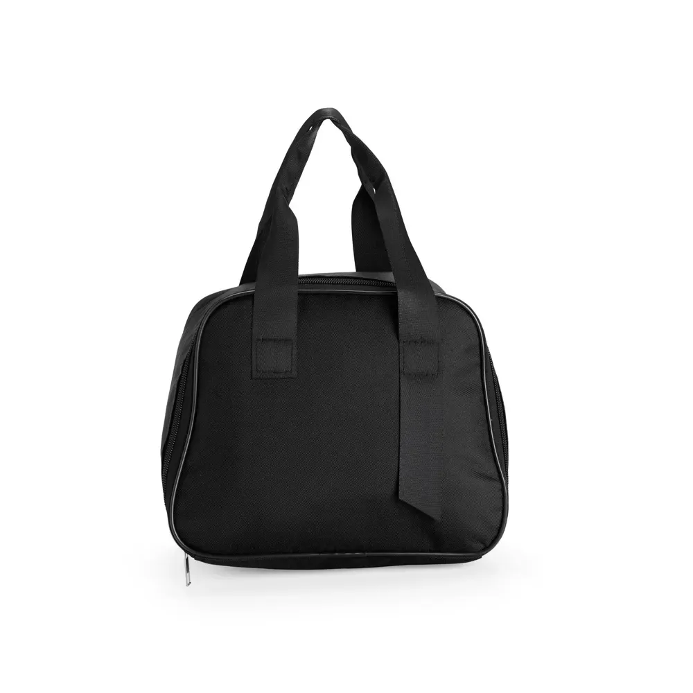 Bolsa Térmica de Oxford 7L com Bolso Interno em Tela de Nylon Personalizada, cor preto