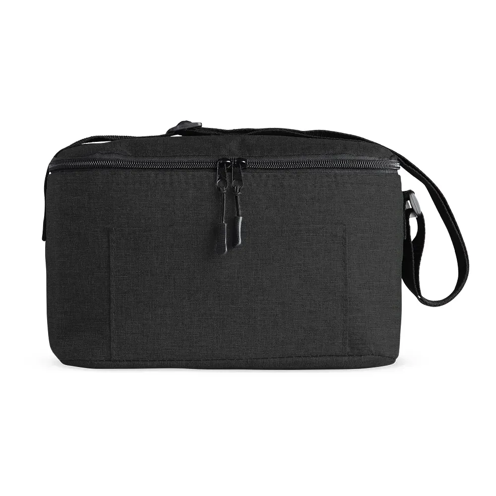 Bolsa térmica personalizada de poliéster, 10 litros, cor cinza escuro