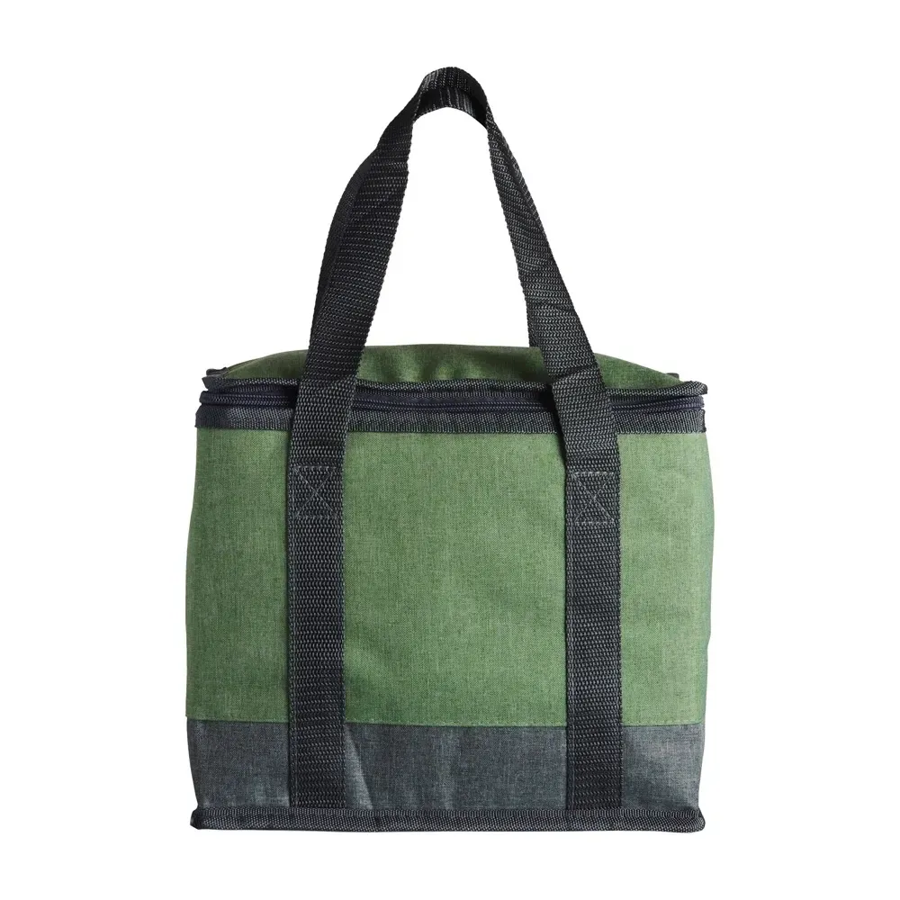 Bolsa térmica personalizada de poliéster, 15 litros, cor verde