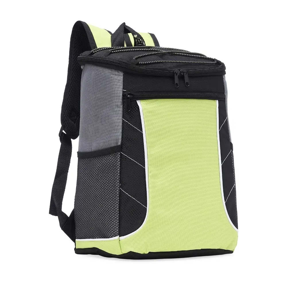 Bolsa térmica personalizada de poliéster, 19 litros, cor verde