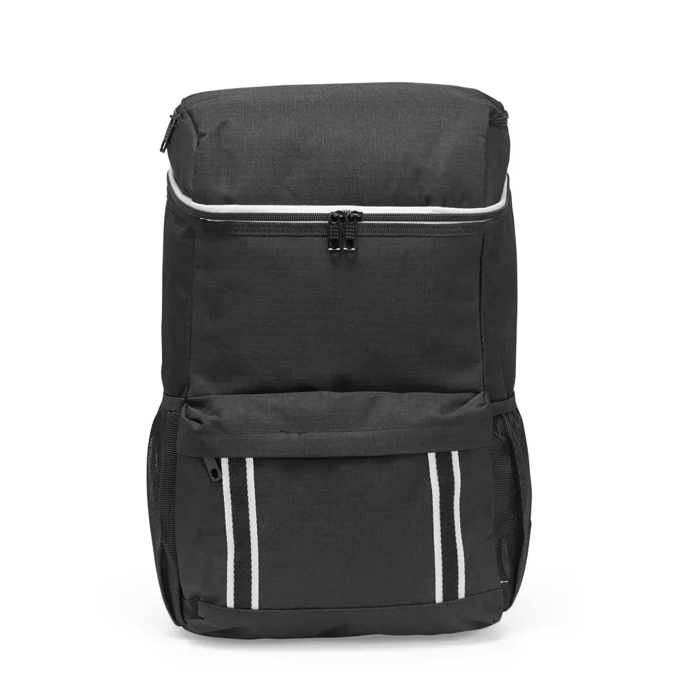 Bolsa Térmica de Poliéster 24L com 2 Compartimentos Personalizada, cor preto