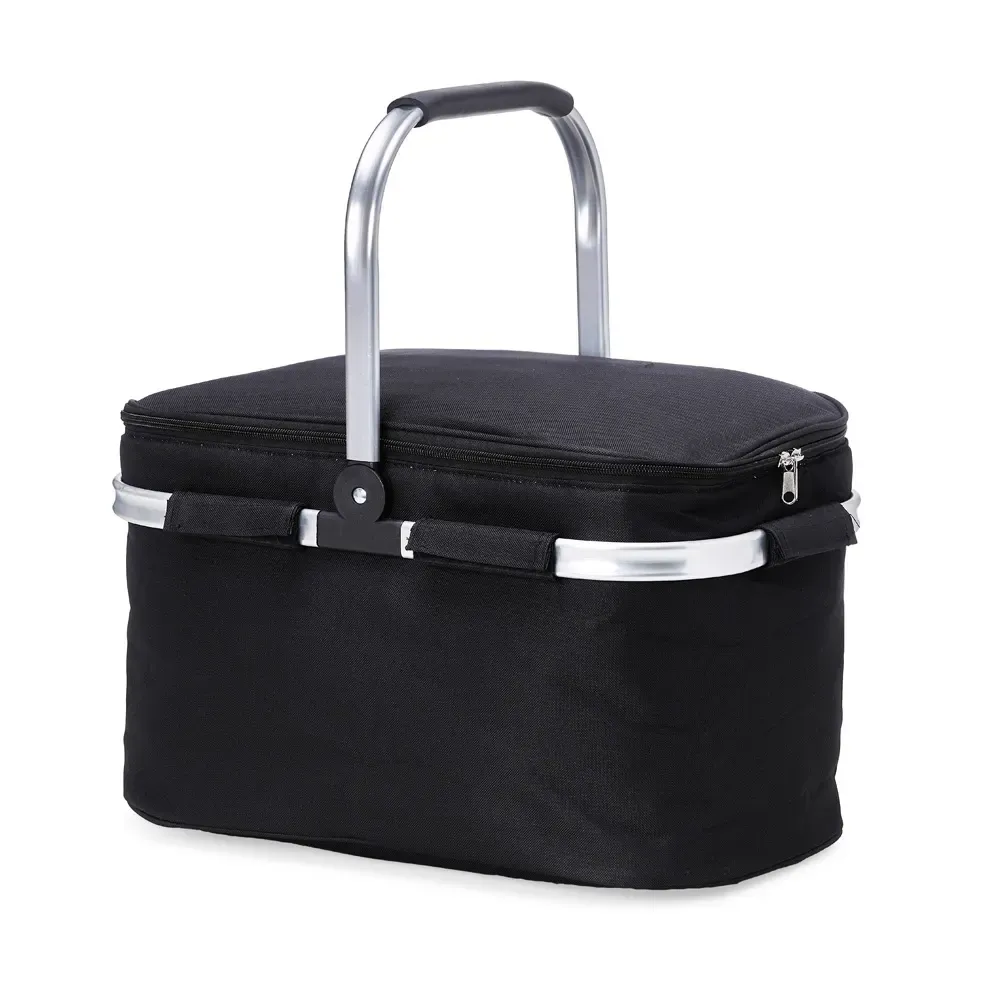 Bolsa térmica personalizada de poliéster, 31 litros, cor preta