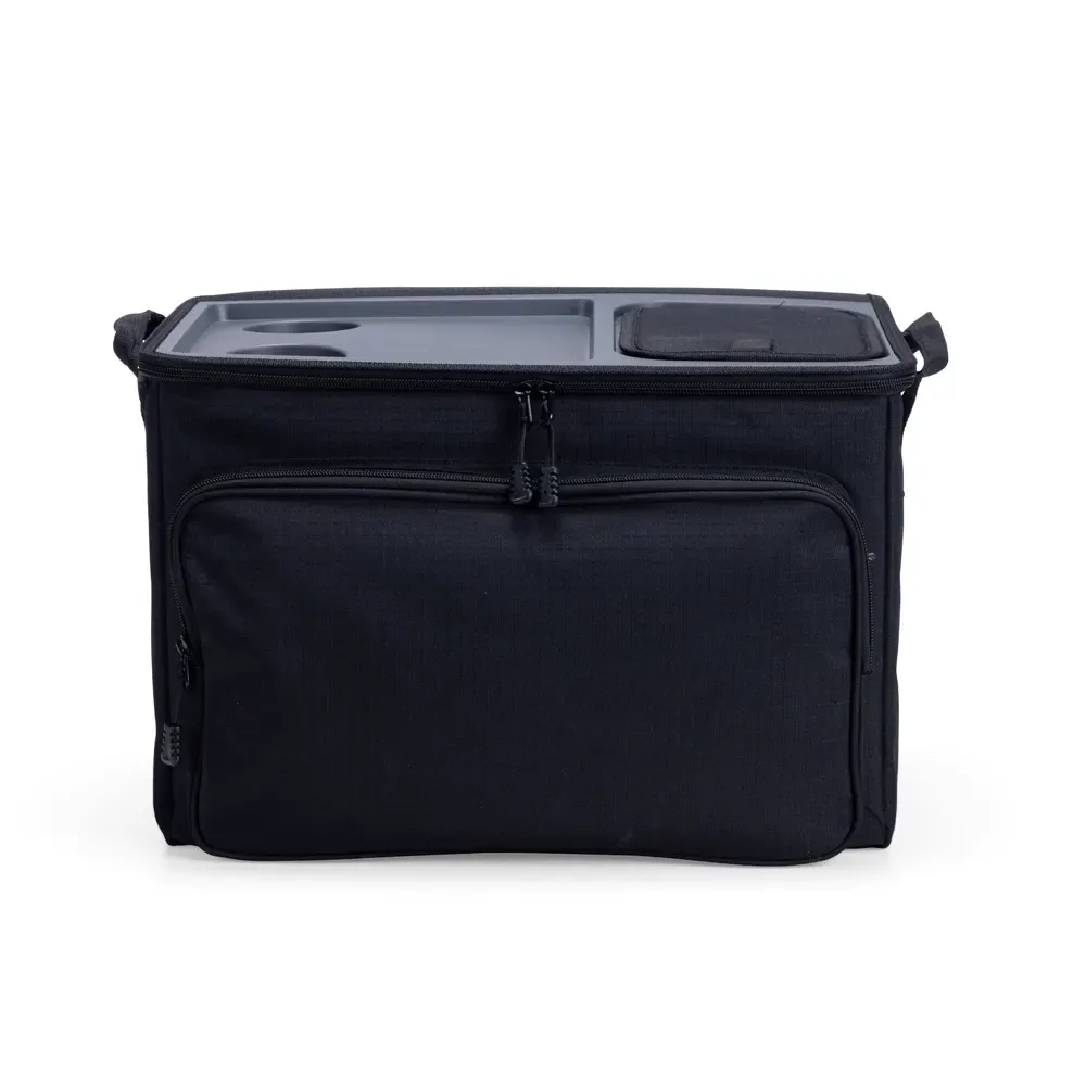 Bolsa Térmica de Poliéster 36 Litros Dobrável Personalizada, cor preto