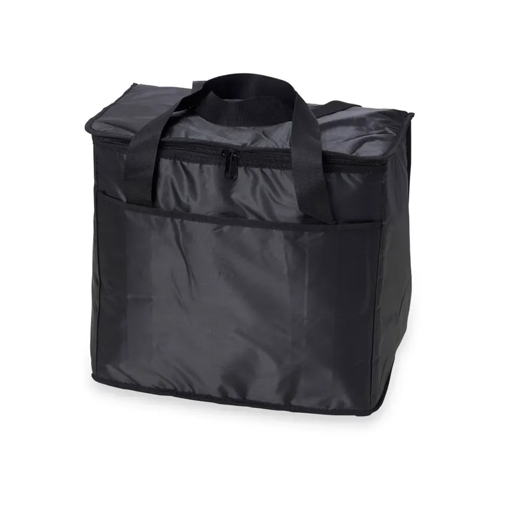 Bolsa térmica personalizada de poliéster 420D, 37 litros, cor preta
