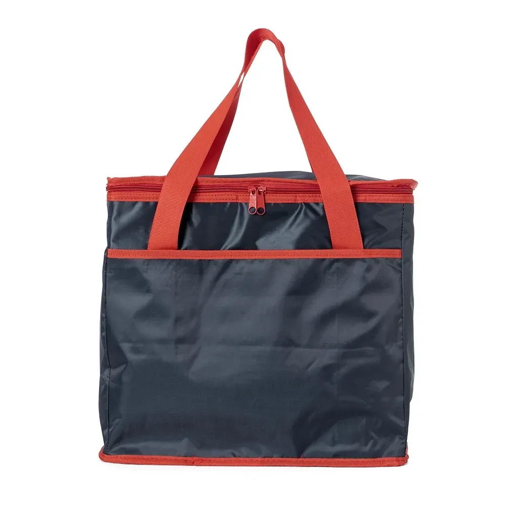 Bolsa térmica personalizada de poliéster 420D, 37 litros, cor vermelha